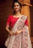 Light pink organza festival wear saree 1409