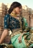 Light green silk saree with blouse 13374
