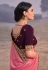 Pink silk saree with blouse 3903