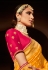 Yellow silk saree with blouse 113