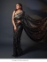 Bollywood Manish Malhotra inspired black and gold saree