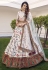 Off white silk circular lehenga choli 1911