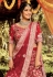 Maroon raw silk bridal lehenga choli 7137