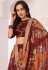 Maroon georgette circular lehenga choli 6002