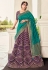 Purple banarasi a line lehenga choli 4274