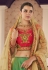 Light green jacquard silk a line lehenga choli 9405