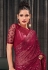 Magenta georgette festival wear saree 2302