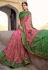 Pink banarasi silk saree with blouse 6203