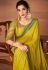 Mustard georgette saree with blouse 6212