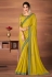 Mustard georgette saree with blouse 6212