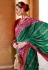 Green silk festival wear saree 345