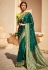 Green silk saree with blouse 1435