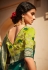 Green silk saree with blouse 1435