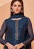 Navy blue georgette palazzo suit 4024