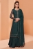 Green georgette kameez with palazzo 4025