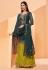 Teal georgette sharara suit 2031