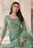 Sea green net pant style suit 3303