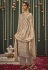 Brown cotton silk kameez with palazzo 3721