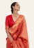 ROYAL PRINCESS GOLDEN BRIDAL RED WOVEN KANJIVARAM 145003E