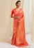 GOLDEN CITRUS ORANGE WOVEN KANJIVARAM 123006I