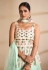 Mint green georgette peplum lehenga choli 9802