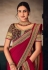 Magenta silk saree with blouse 21027