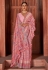 Silk Saree with blouse in Pink colour 3275B