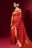 Silk Saree with blouse in Red colour 25004