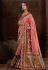 Silk Saree with blouse in Pink colour 10173