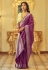 Kanjivaram silk Saree in Purple colour 10055