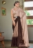 Silk Saree with blouse in Brown colour 5406