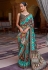 Patola silk Saree with blouse in Sea green colour 348F