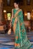 Patola silk Saree with blouse in Sea green colour 348B