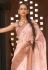 Silk Saree with blouse in Peach colour 402