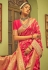 Banarasi silk Saree with blouse in Magenta colour 20001