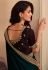 Silk Saree with blouse in Teal colour 1009