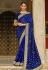 Silk Saree with blouse in Blue colour 87834