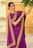 Silk Saree with blouse in Purple colour 87833