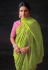 Brasso Saree with blouse in Light green colour 16022