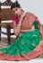 Silk Saree with blouse in Sea green colour 17006