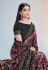 Silk Saree with blouse in Black colour 42300