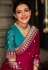 Kajal aggarwal Silk bollywood Saree in magenta colour 5234