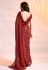 Georgette Saree with blouse in Red colour 172145