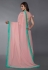 Georgette Saree with blouse in Pink colour 910