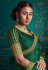 Silk Saree with blouse in Green colour 9717
