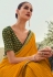 Silk Saree with blouse in Mustard colour 4903