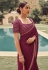 Silk Saree with blouse in Purple colour 4906