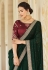 Silk Saree with blouse in Green colour 5414