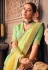Art silk Saree with blouse in Light green colour 1202A