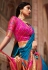 Silk Saree with blouse in Blue colour 1457